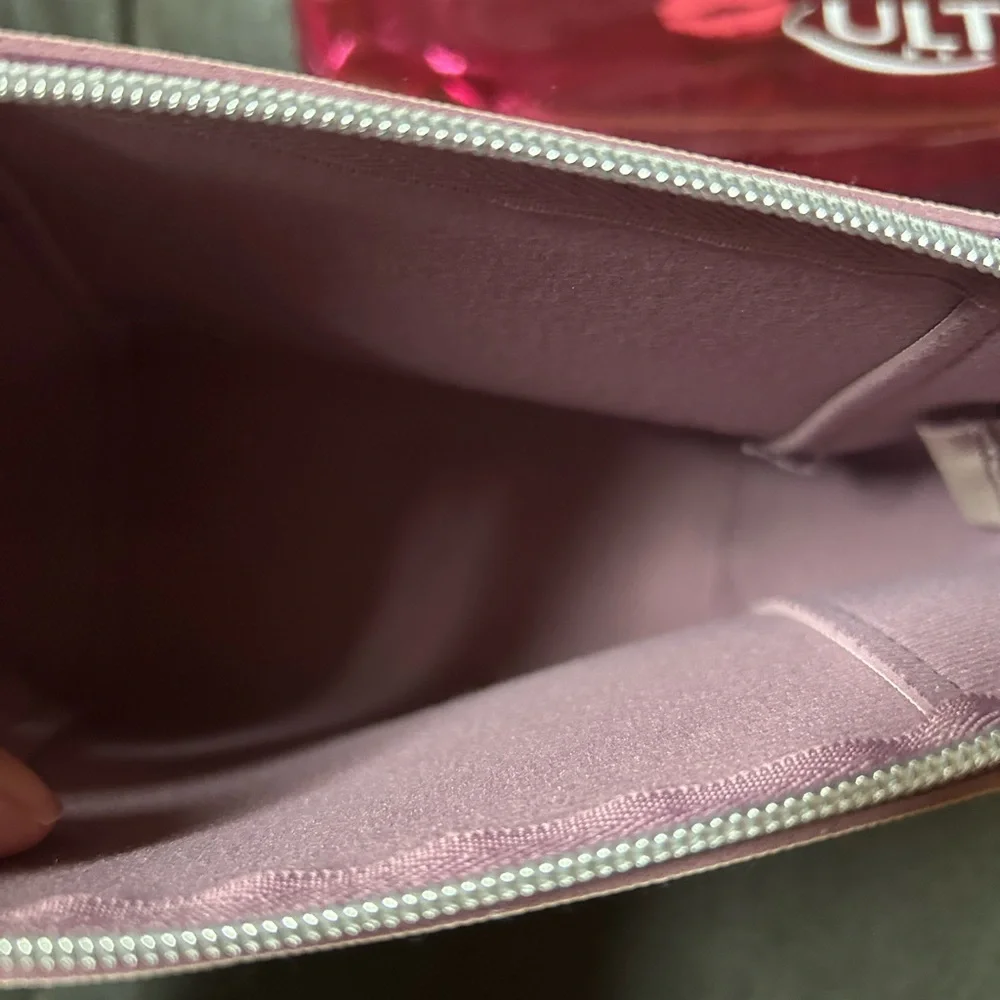 New Set of 2 Ulta Beauty Cosmetic Bag Makeup Pouch Pink Blush